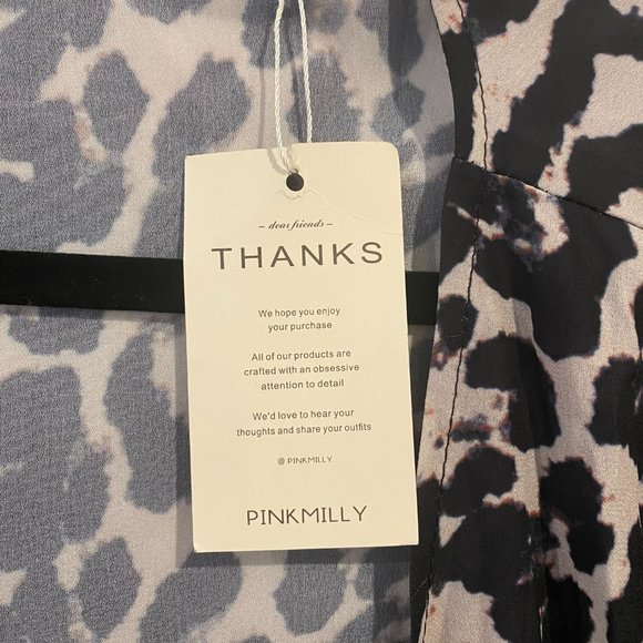 NWT Pink Milly Leopard Print Duster - Size Small - Picture 4 of 6